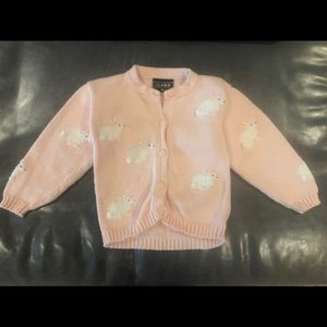 Claver toddler’s embroidered bunny sweater